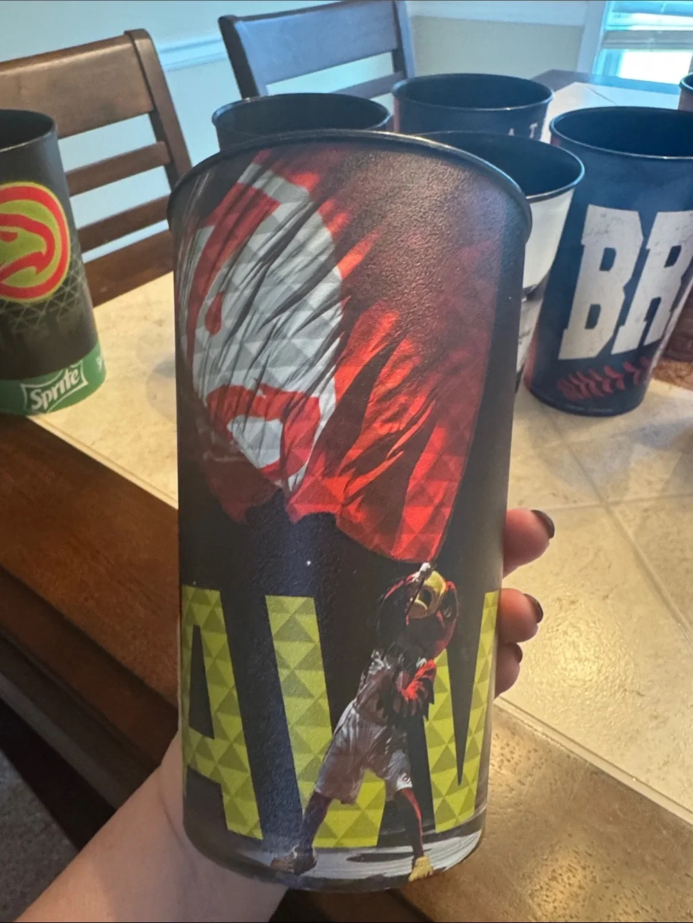 Atlanta Hawks AND Braves cups